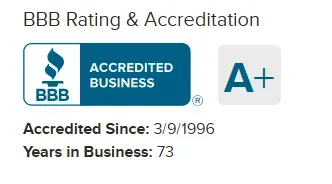 BBB Rating and Acreditation